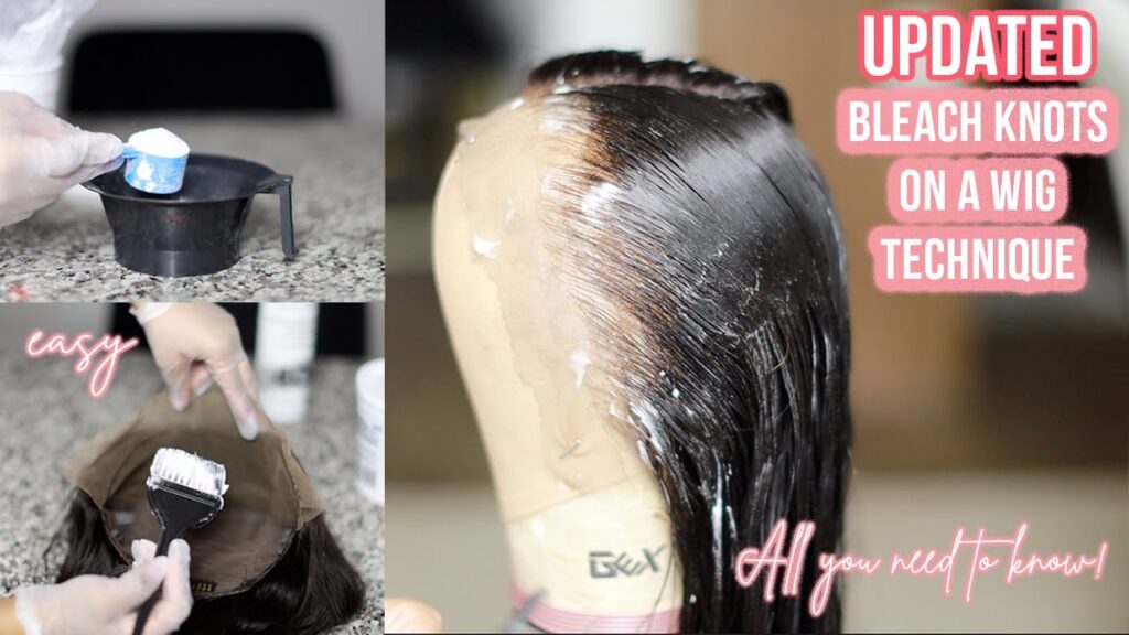 How To Bleach Knots On A Human Hair Wig?