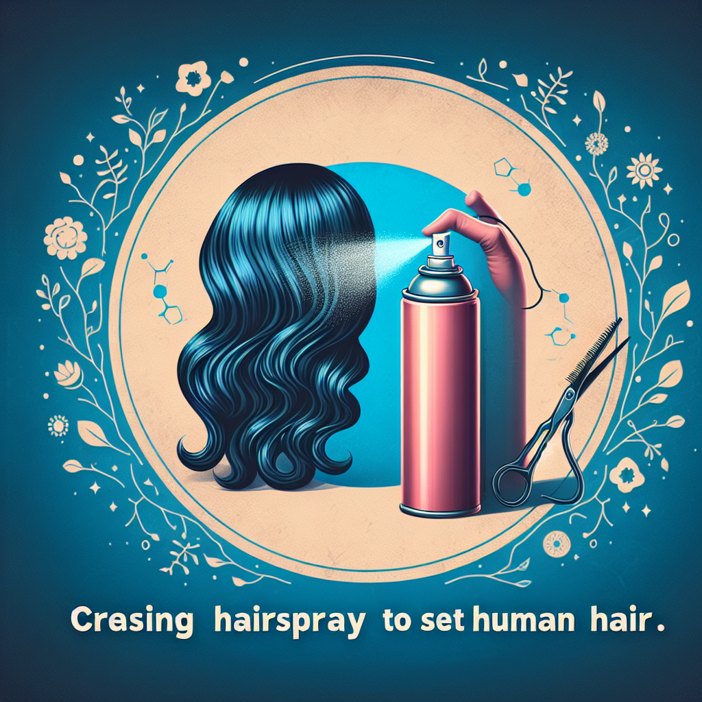 Can hairspray be used to set a human hair wig?