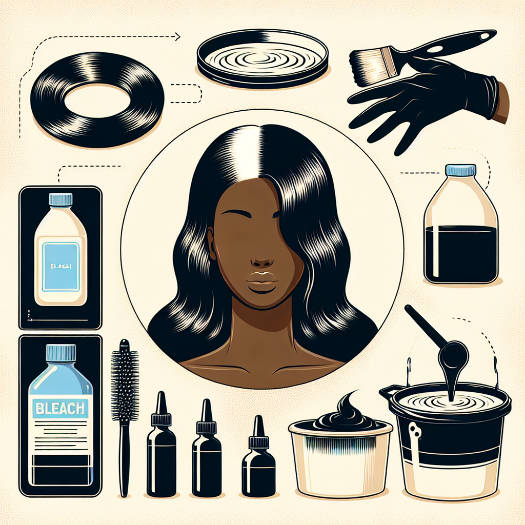 How to bleach a black human hair wig?